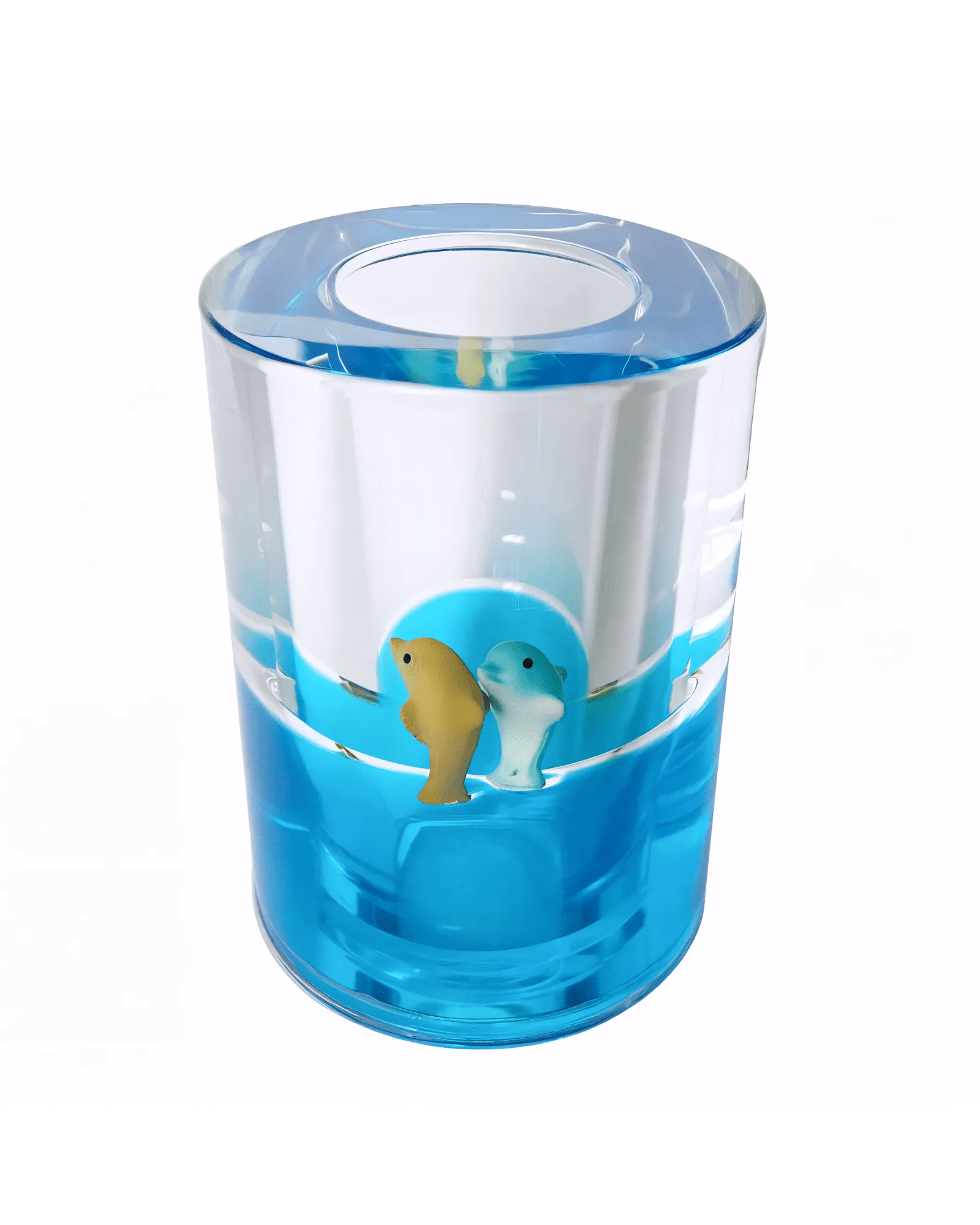 Mijn winkel Blue Dolphins Liquid Wave Pen Holder
