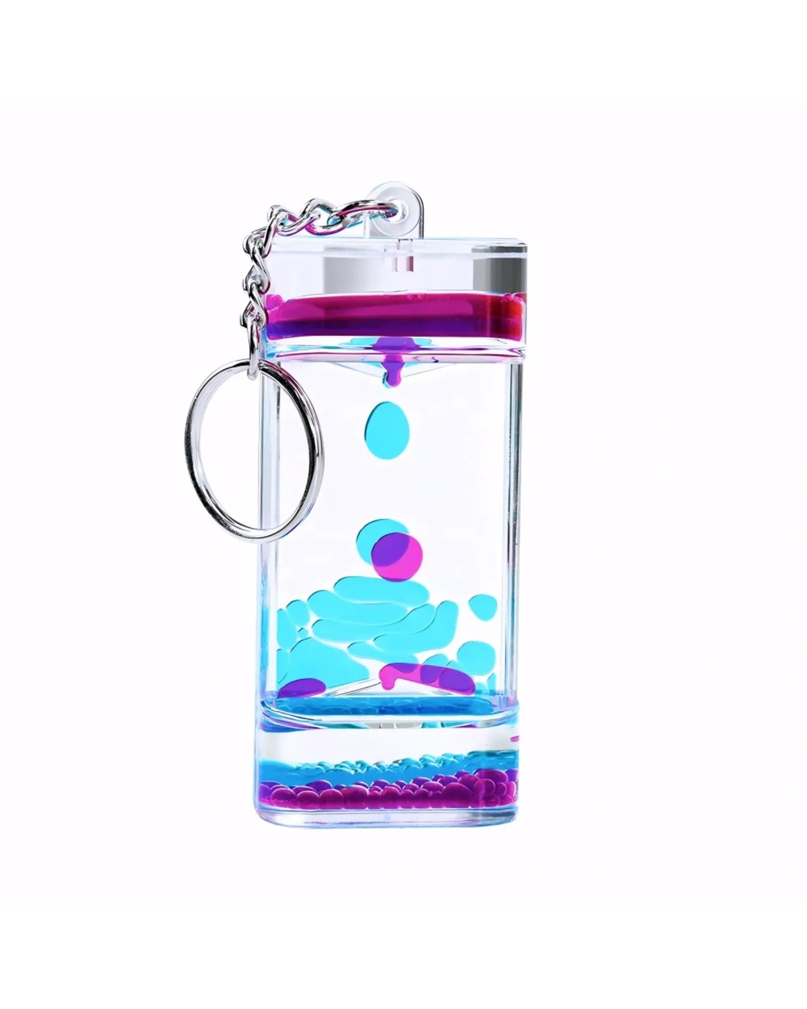 Mijn winkel Blue Liquid Timer Keychain