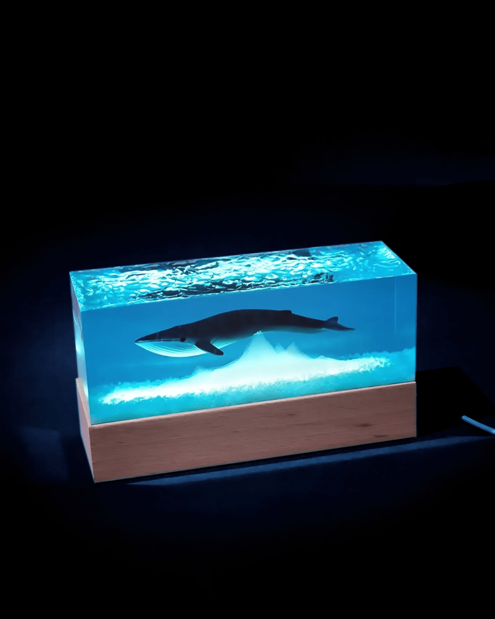 Mijn winkel Epoxy Whale Nightlight