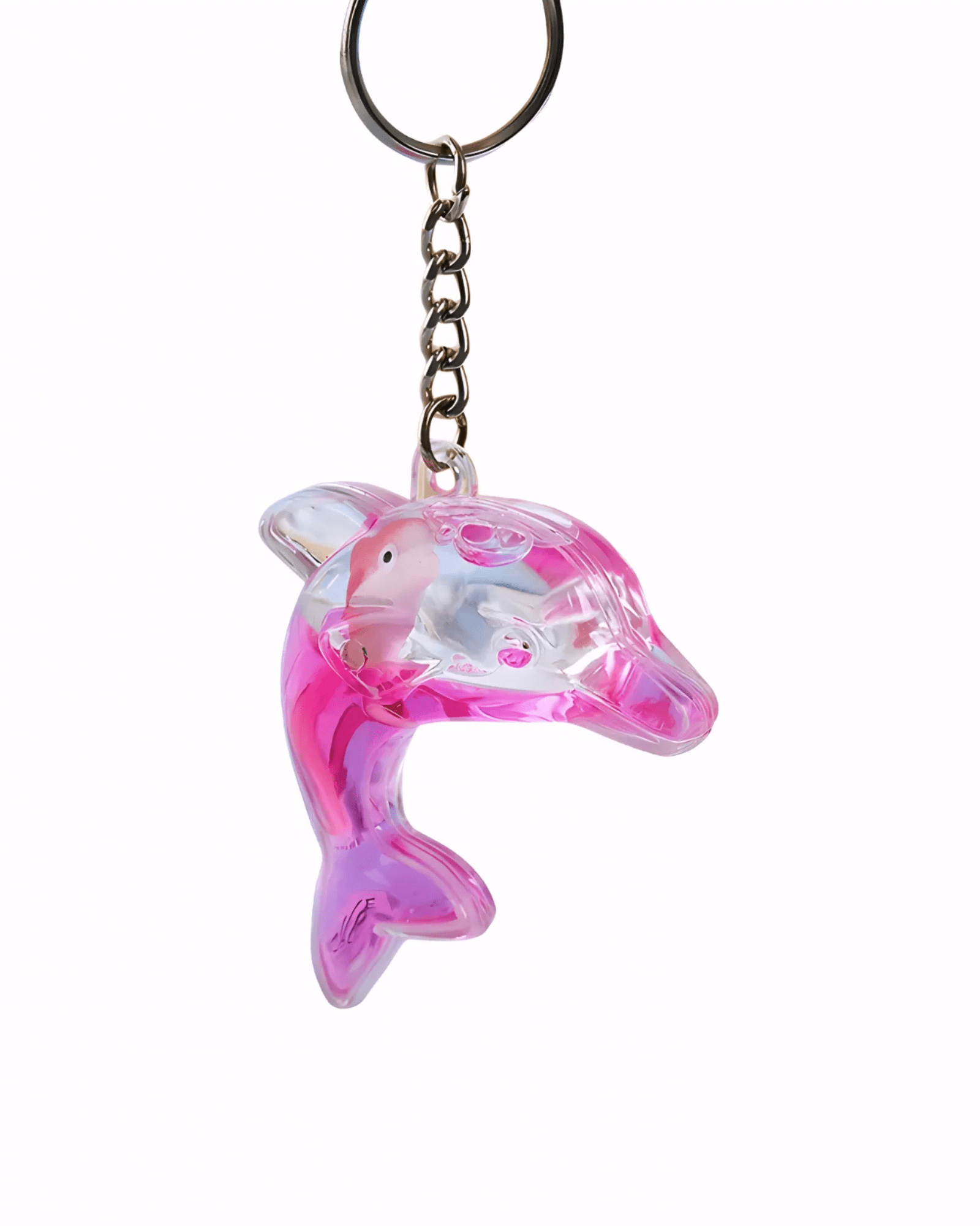 Mijn winkel Pink Dolphin Float Keychain