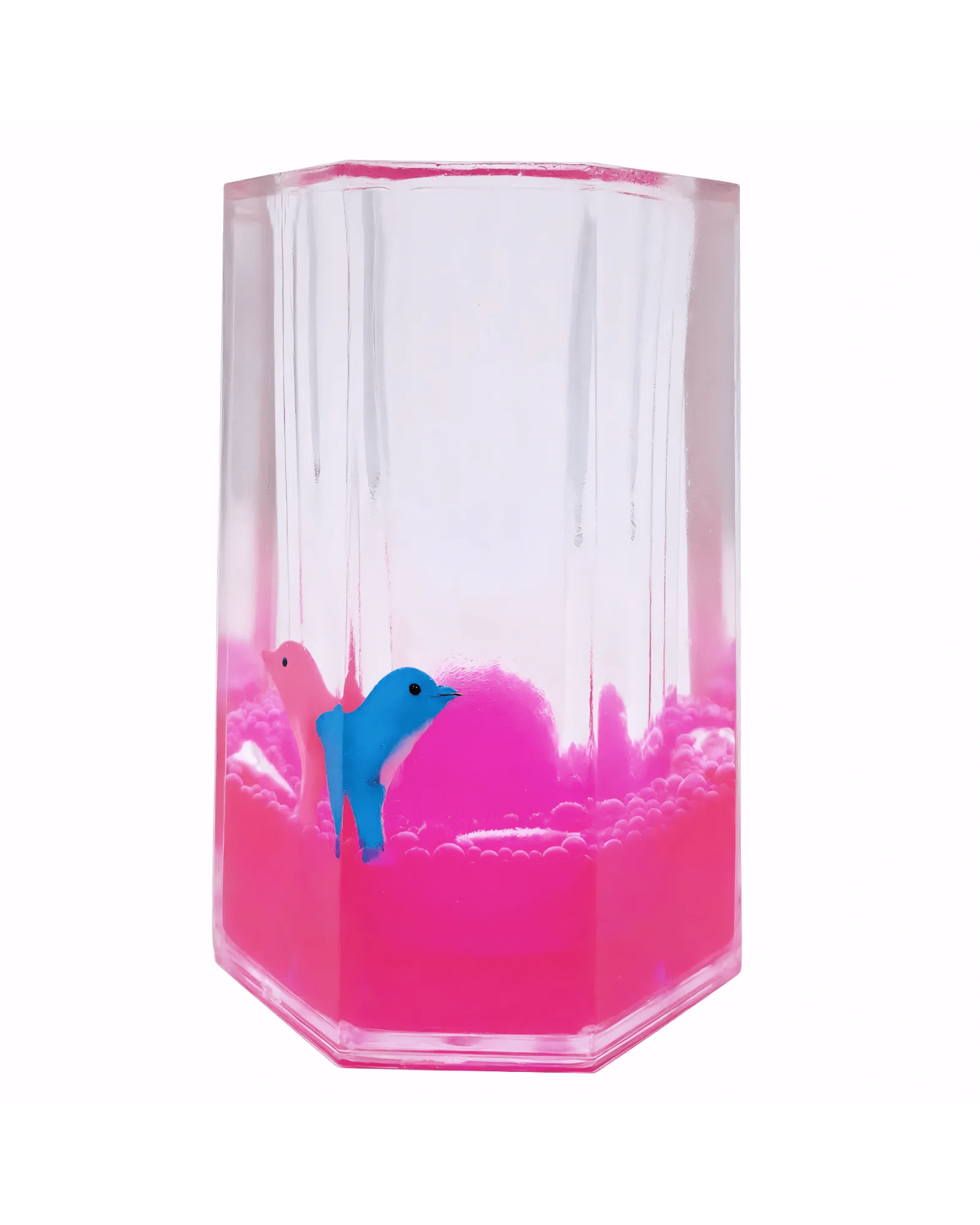Mijn winkel Pink Dolphins Liquid Wave Pen Holder